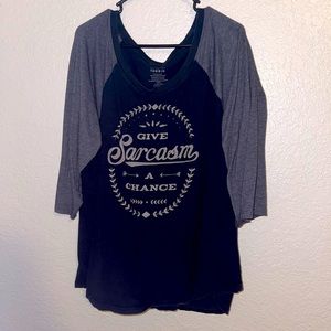 Torrid baseball T-shirt